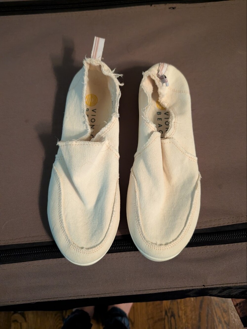 Vionic Women's Malibu Beach Canvas Slip-On Sneakers in White